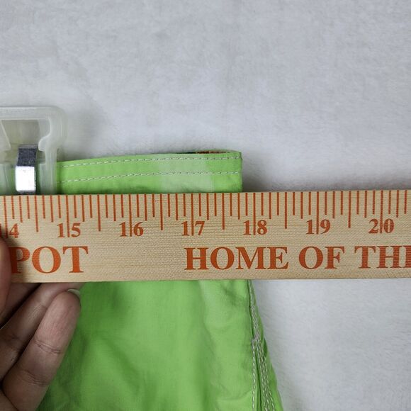 Polo Ralph Lauren Board Shorts Mens L Lime Green Distressed Wash Swim Trunks - Picture 3 of 14